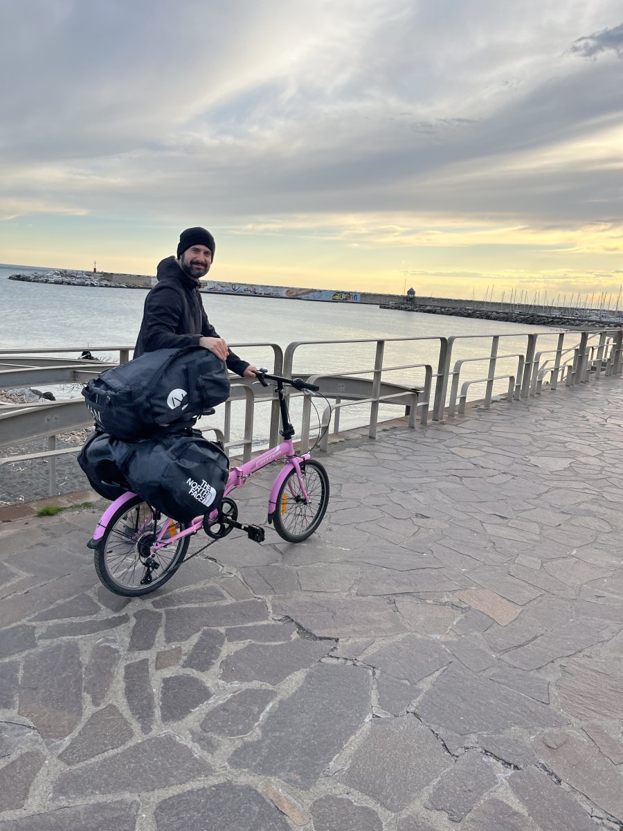 Praktisch so ein hübsches Klappvelo.